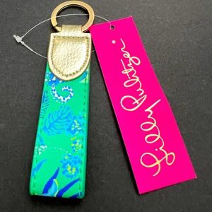 Lilly Pulitzer Botancial Green In A Flutter Keyfob NWT